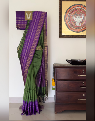 Raw silk saree -VRSS-2171