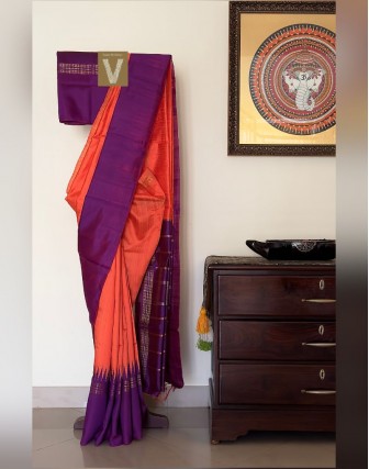 Raw silk saree -VRSS-2109