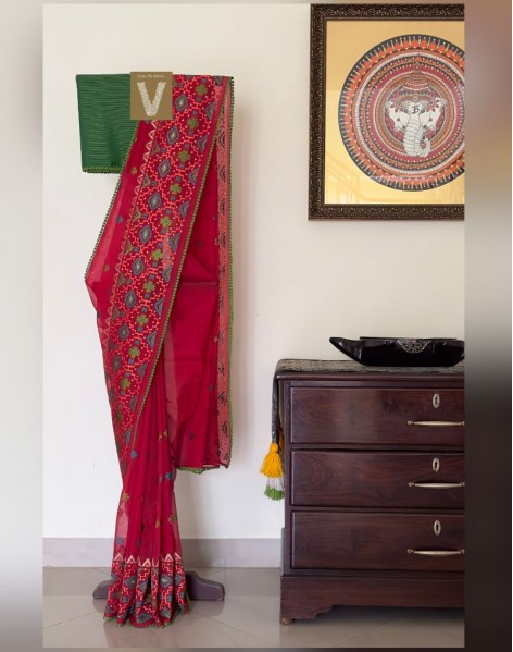 Kota silk cotton saree -VKTC-2008