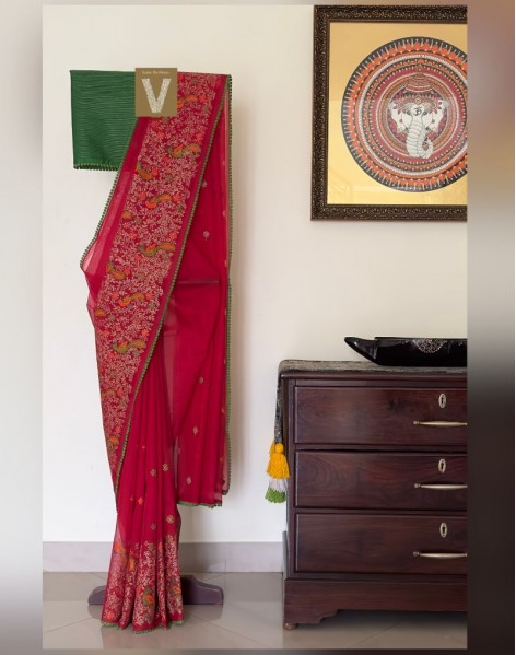 Kota silk cotton saree -VKTC-2011