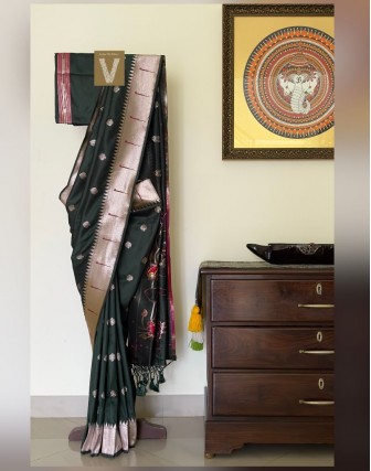 Paithani soft silk sarees-VPAI-2235