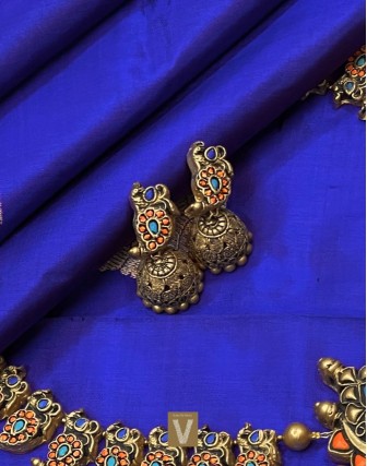 Antique gold terracotta jewellery-VTCJ-65