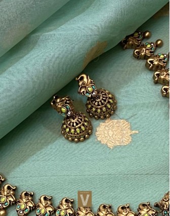 Antique gold terracotta jewellery-VTCJ-66