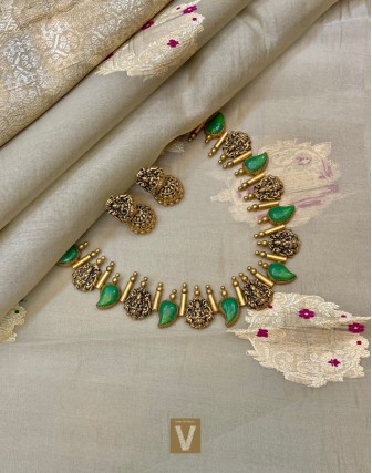Antique gold terracotta jewellery-VTCJ-68
