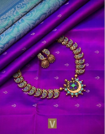 Antique gold terracotta jewellery-VTCJ-63
