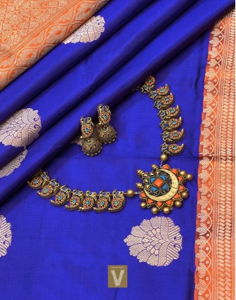 Antique gold terracotta jewellery-VTCJ-65