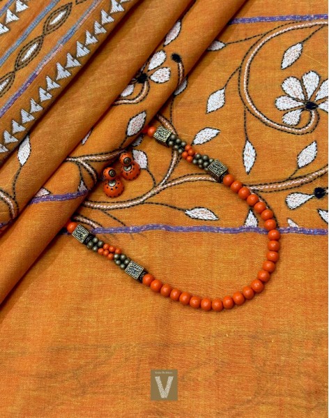Kantha cotton saree-VKNT-2360