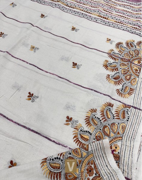 Kantha cotton saree-VKNT-2361