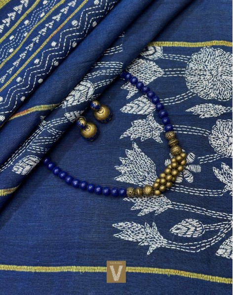 Kantha cotton saree-VKNT-2362 (SOLD)