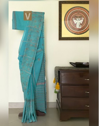 Kantha cotton saree-VKNT-2363