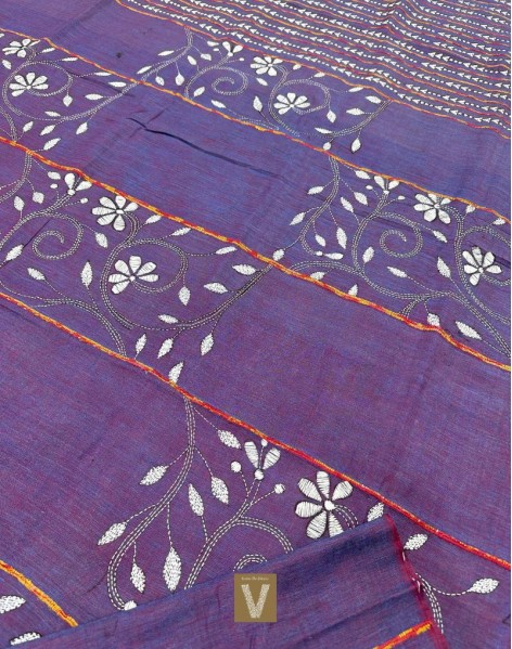 Kantha cotton saree-VKNT-2365