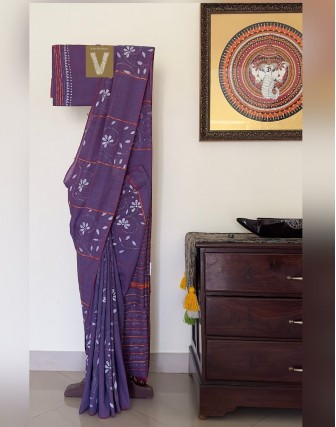 Kantha cotton saree-VKNT-2365