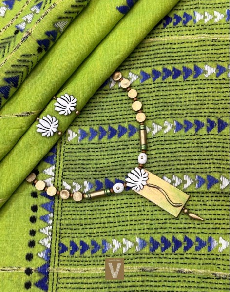 Kantha cotton saree-VKNT-2366