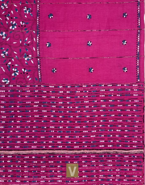 Kantha cotton saree-VKNT-2367
