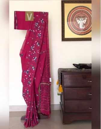 Kantha cotton saree-VKNT-2367