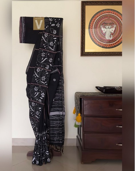 Kantha cotton saree-VKNT-2368