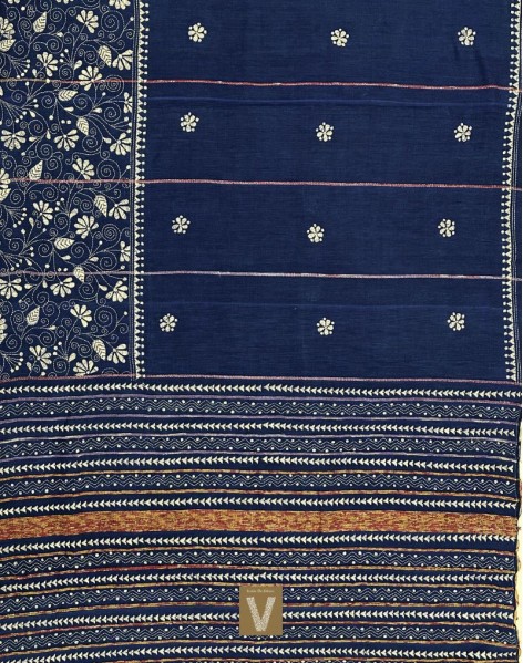 Kantha cotton saree-VKNT-2370