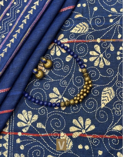 Kantha cotton saree-VKNT-2370