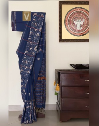 Kantha cotton saree-VKNT-2370