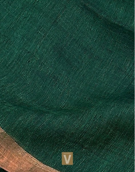 Organic linen saree-VOLN-2373