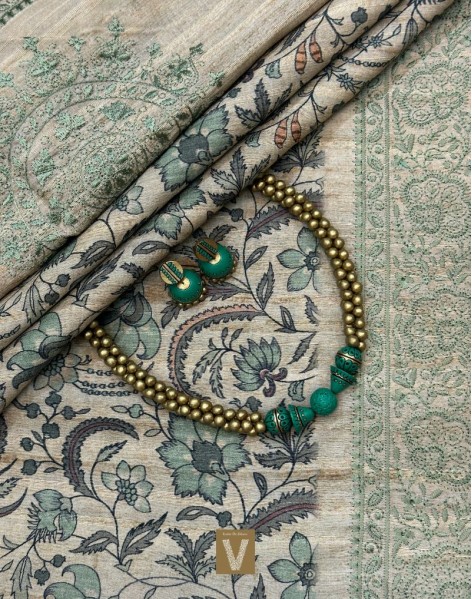 Semi tussar sarees-VSTS-2377