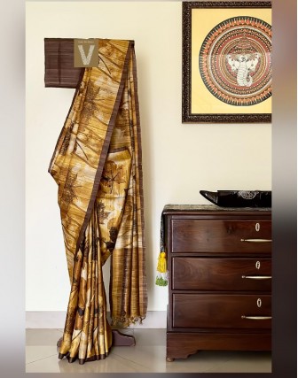 Tussar silk sarees-VTSR-2459
