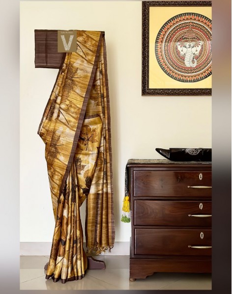 Tussar silk sarees-VTSR-2459