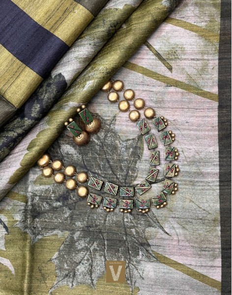 Tussar silk sarees-VTSR-2460