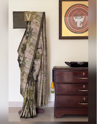 Tussar silk sarees-VTSR-2460