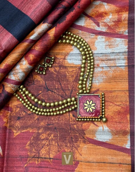 Tussar silk sarees-VTSR-2458
