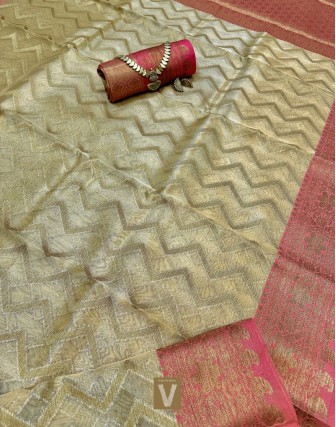 Kora Tissue silk saree -VKTS-2656