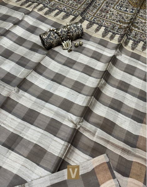 Tussar silk sarees-VTSR-2595