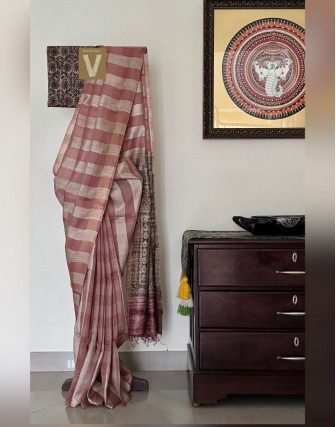 Tussar silk sarees-VTSR-2593