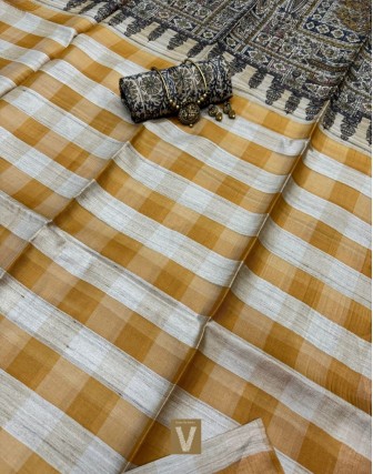 Tussar silk sarees-VTSR-2597