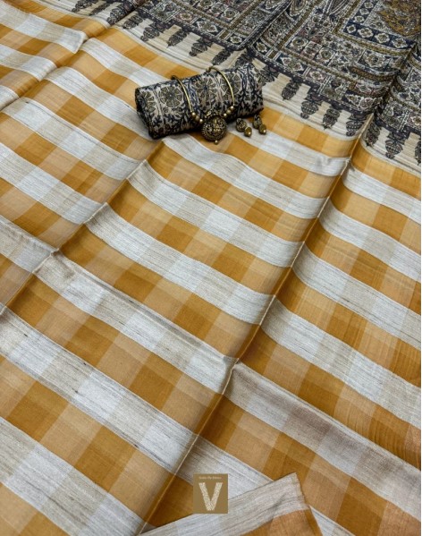 Tussar silk sarees-VTSR-2597