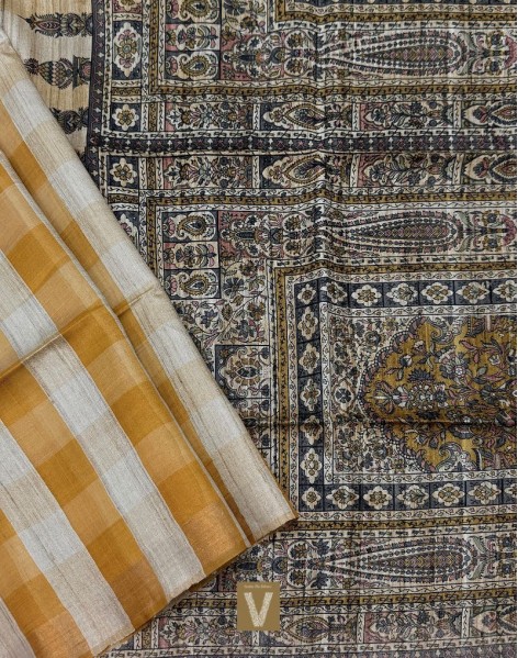 Tussar silk sarees-VTSR-2597