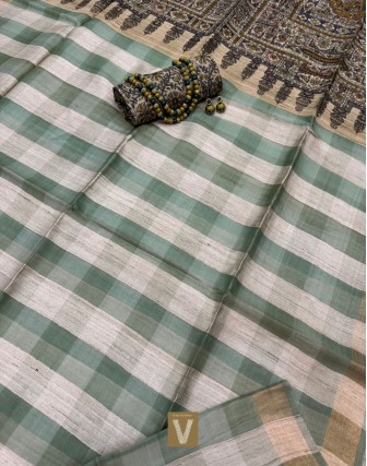 Tussar silk sarees-VTSR-2594