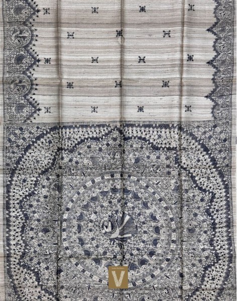 Tussar silk sarees-VTSR-2483