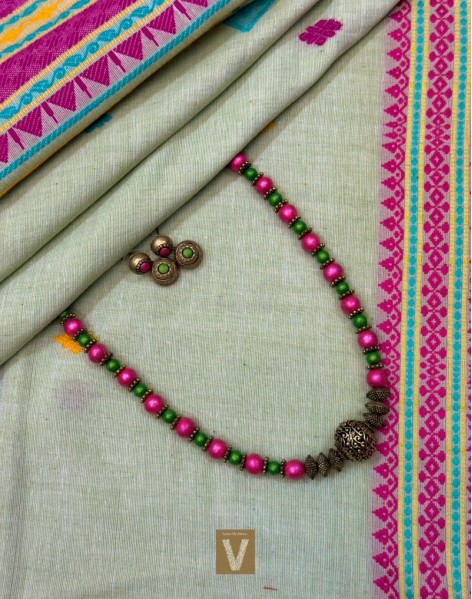 Khadi organic cotton saree-VKDO-2610