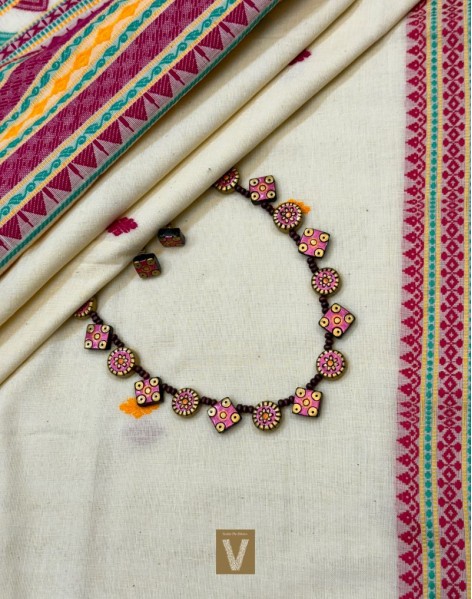Khadi organic cotton saree-VKDO-2611