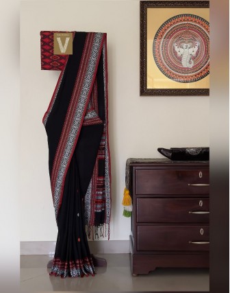 Khadi organic cotton saree-VKDO-2609 (SOLD)