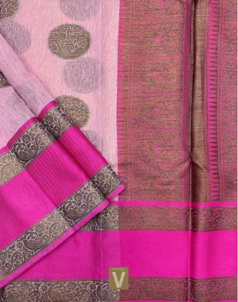 Linen by chanderi  saree-VLNP-2469