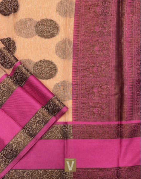 Linen by chanderi  saree-VLNP-2470