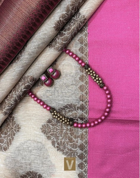 Linen by chanderi  saree-VLNP-2466