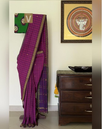 Kasargod handloom saree-VKAS-2402
