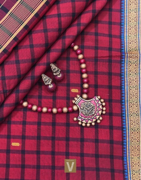 Kasargod handloom saree-VKAS-2405