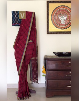 Kasargod handloom saree-VKAS-2405
