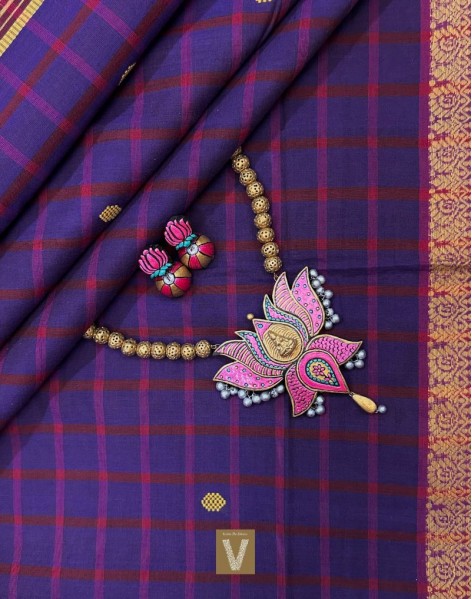 Kasargod handloom saree-VKAS-2407