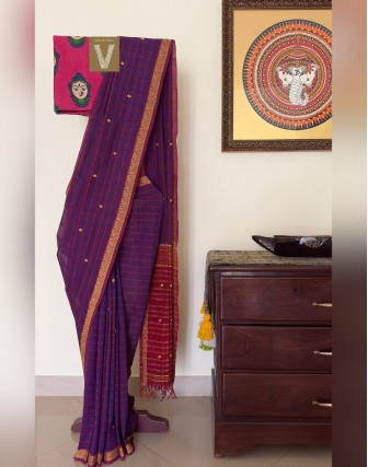 Kasargod handloom saree-VKAS-2407