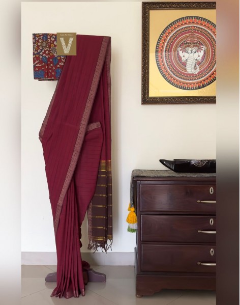 Kasargod handloom saree-VKAS-2409